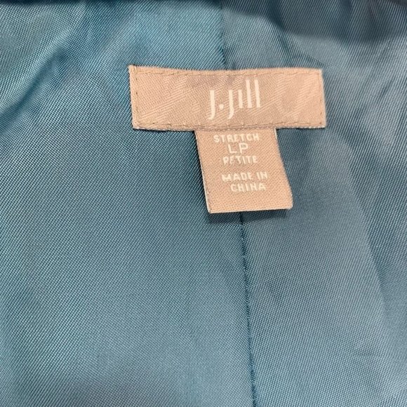 J. Jill Teal Swing Blazer/Jacket Hidden Buttons LP - Picture 8 of 10